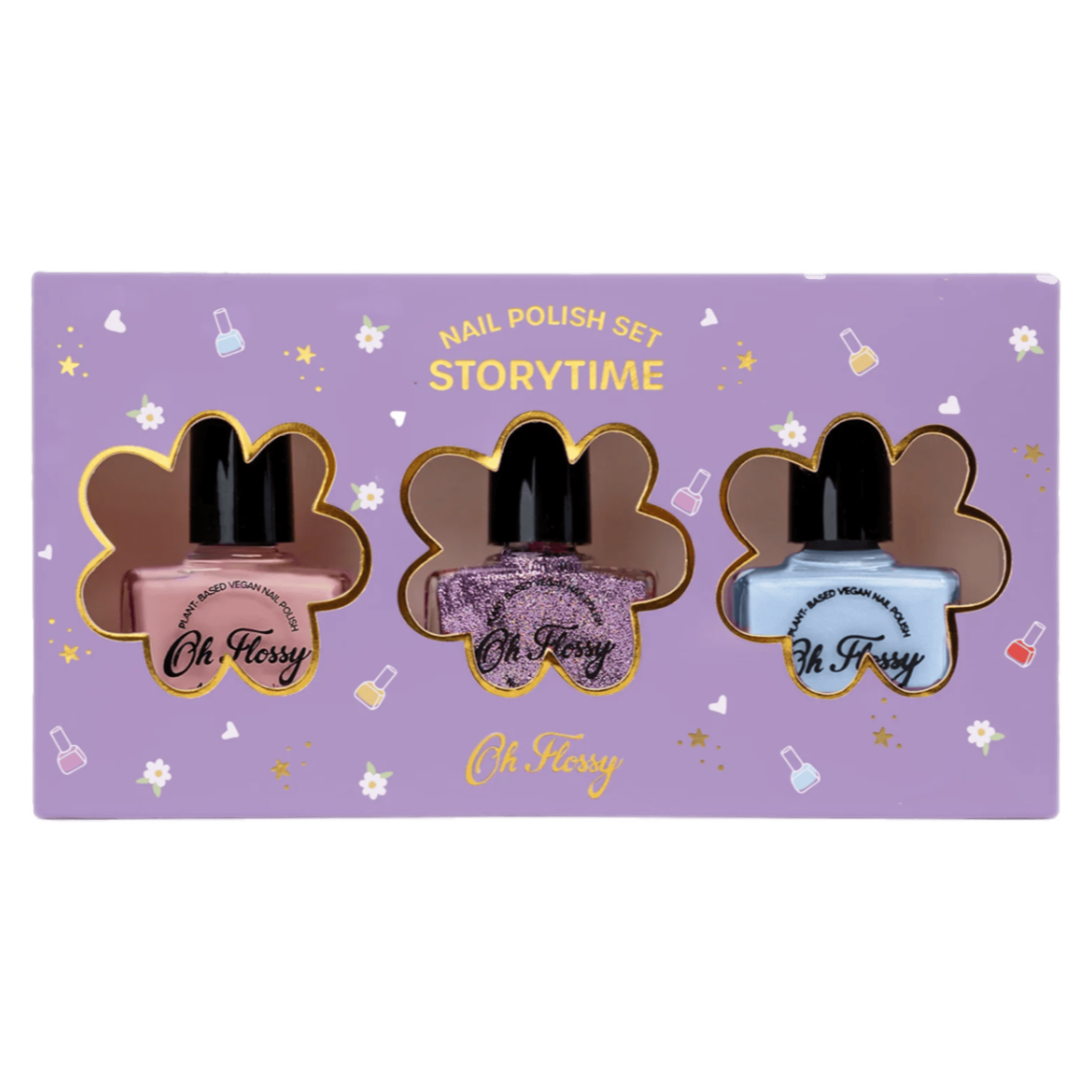 Oh Flossy! 3 Plus Storytime Nail Polish Set