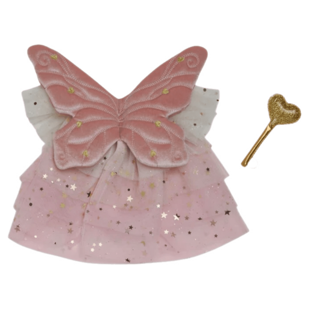 Olli Ella 3 Plus Dinkum Dolls Fairy Outfit Set - Pink