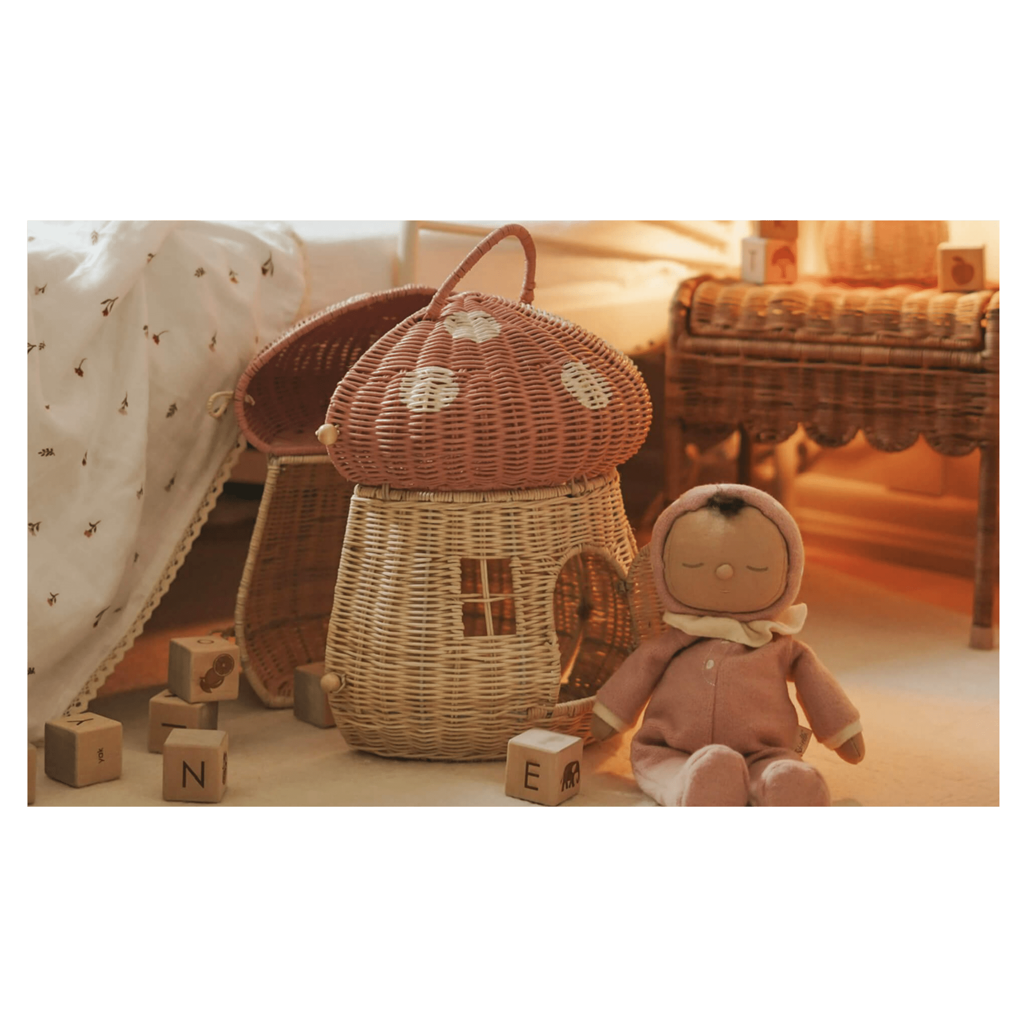 Olli Ella 3 Plus Mushroom Doll House - Musk