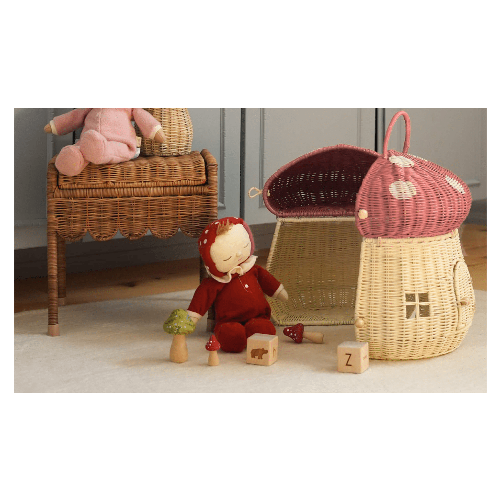 Olli Ella 3 Plus Mushroom Doll House - Musk