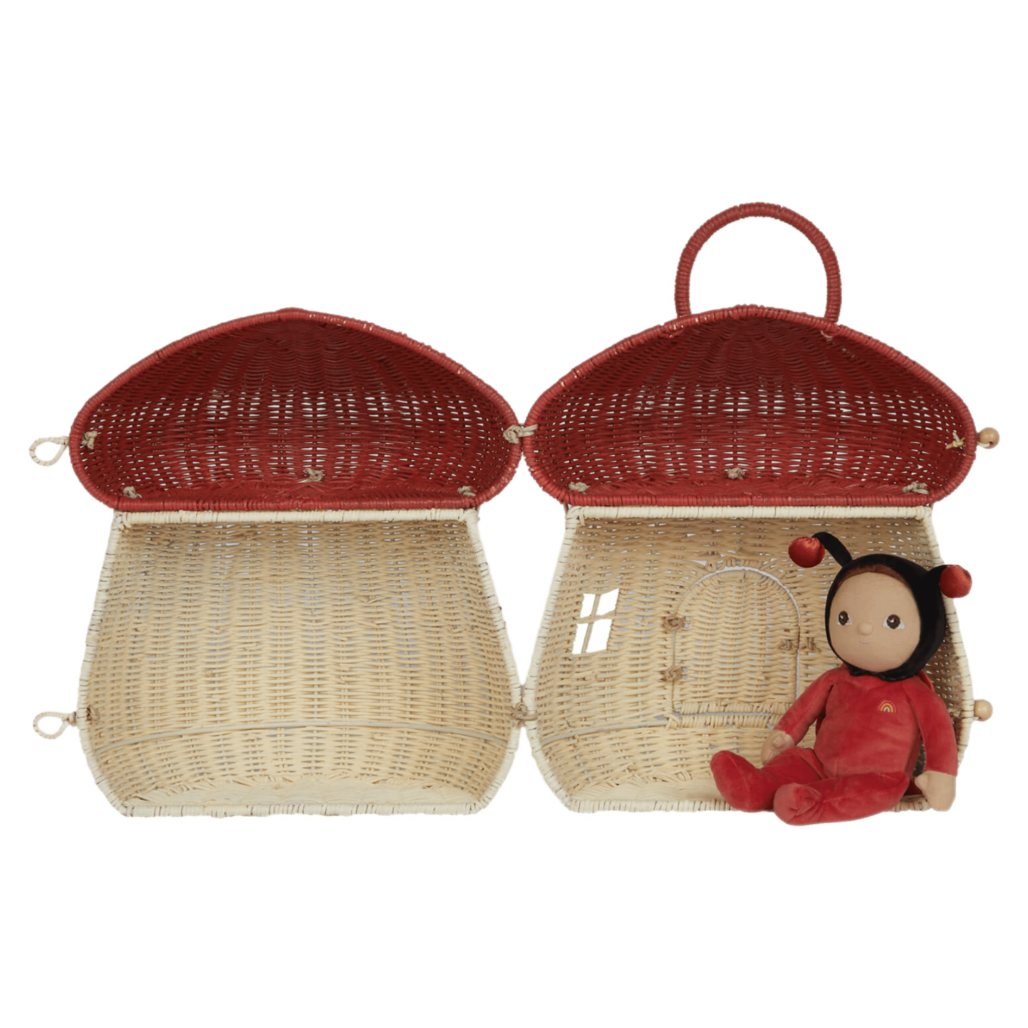 Olli Ella 3 Plus Mushroom Doll House - Red