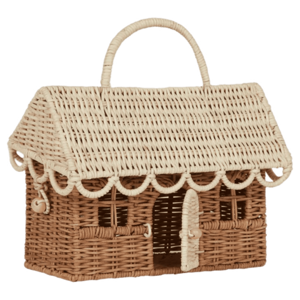 Olli Ella 3 Plus Rattan Gingerbread Casa Clutch