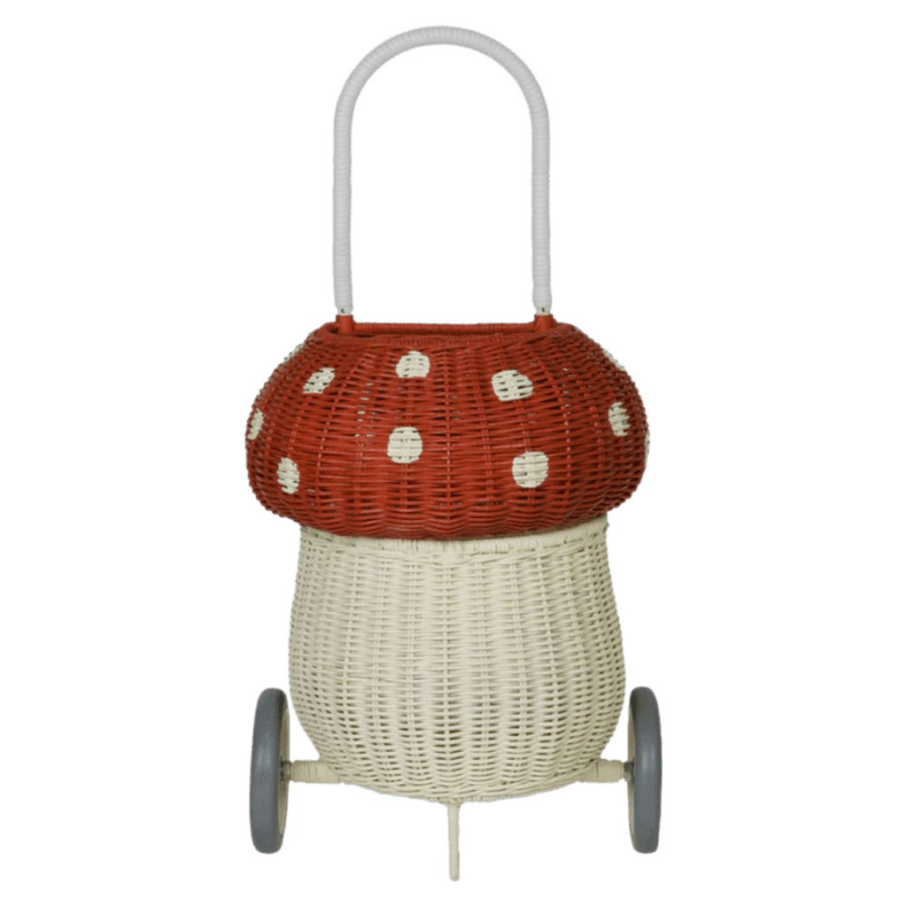 Olli Ella 3 Plus Rattan Mushroom Luggy - Red