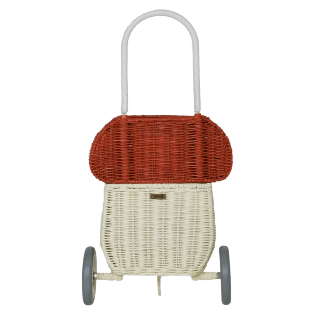 Olli Ella 3 Plus Rattan Mushroom Luggy - Red