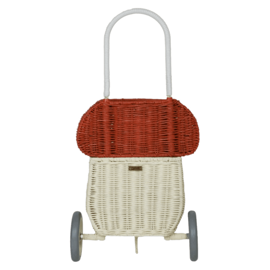 Olli Ella 3 Plus Rattan Mushroom Luggy - Red