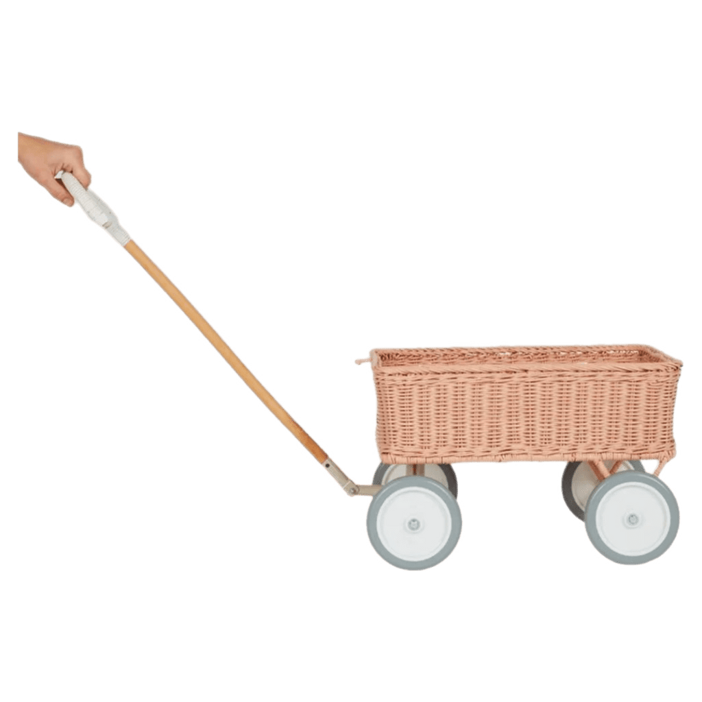 Olli Ella 3 Plus Rattan Wonder Wagon - Rose