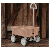 Olli Ella 3 Plus Rattan Wonder Wagon - Rose