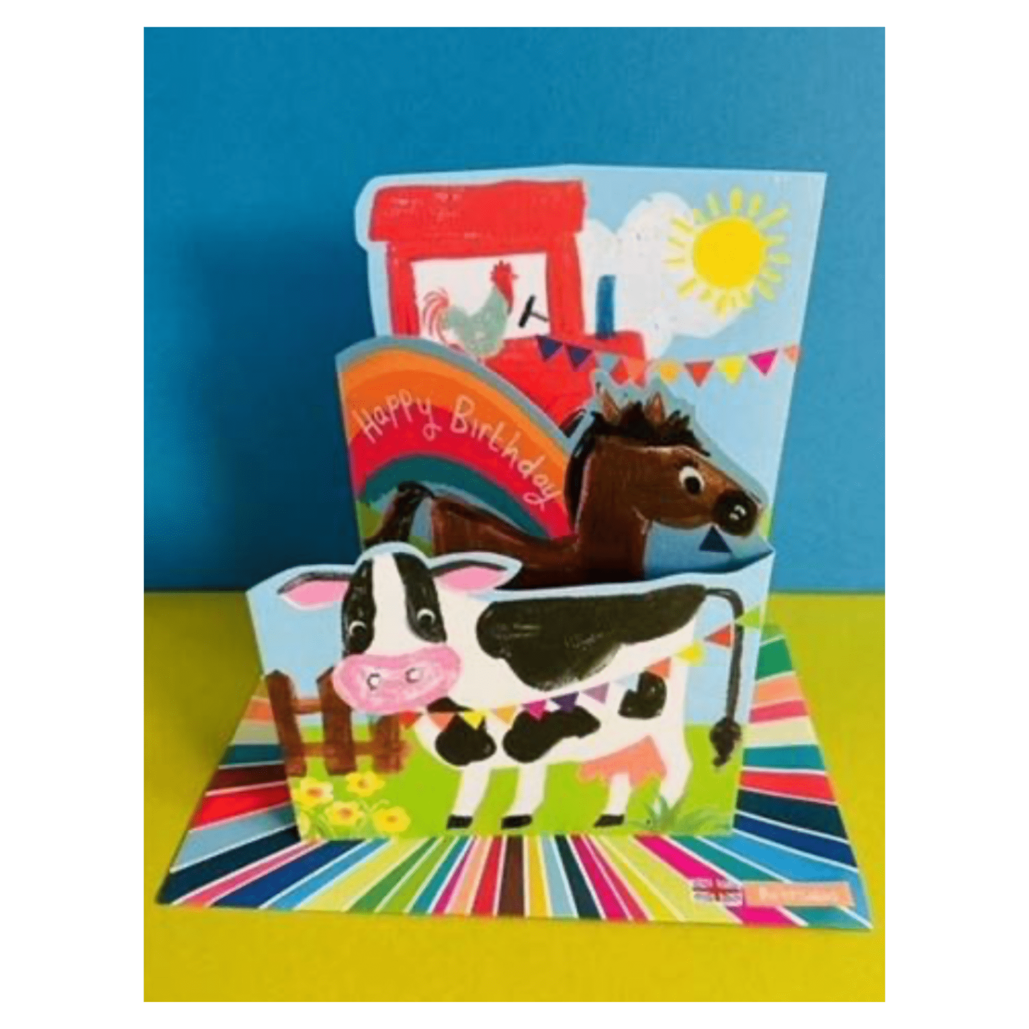 Paper Salad 12 Mths Plus Greeting Card - Farmyard
