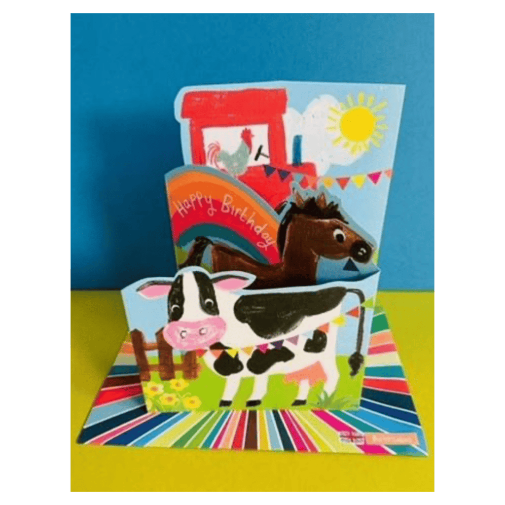 Paper Salad 12 Mths Plus Greeting Card - Farmyard