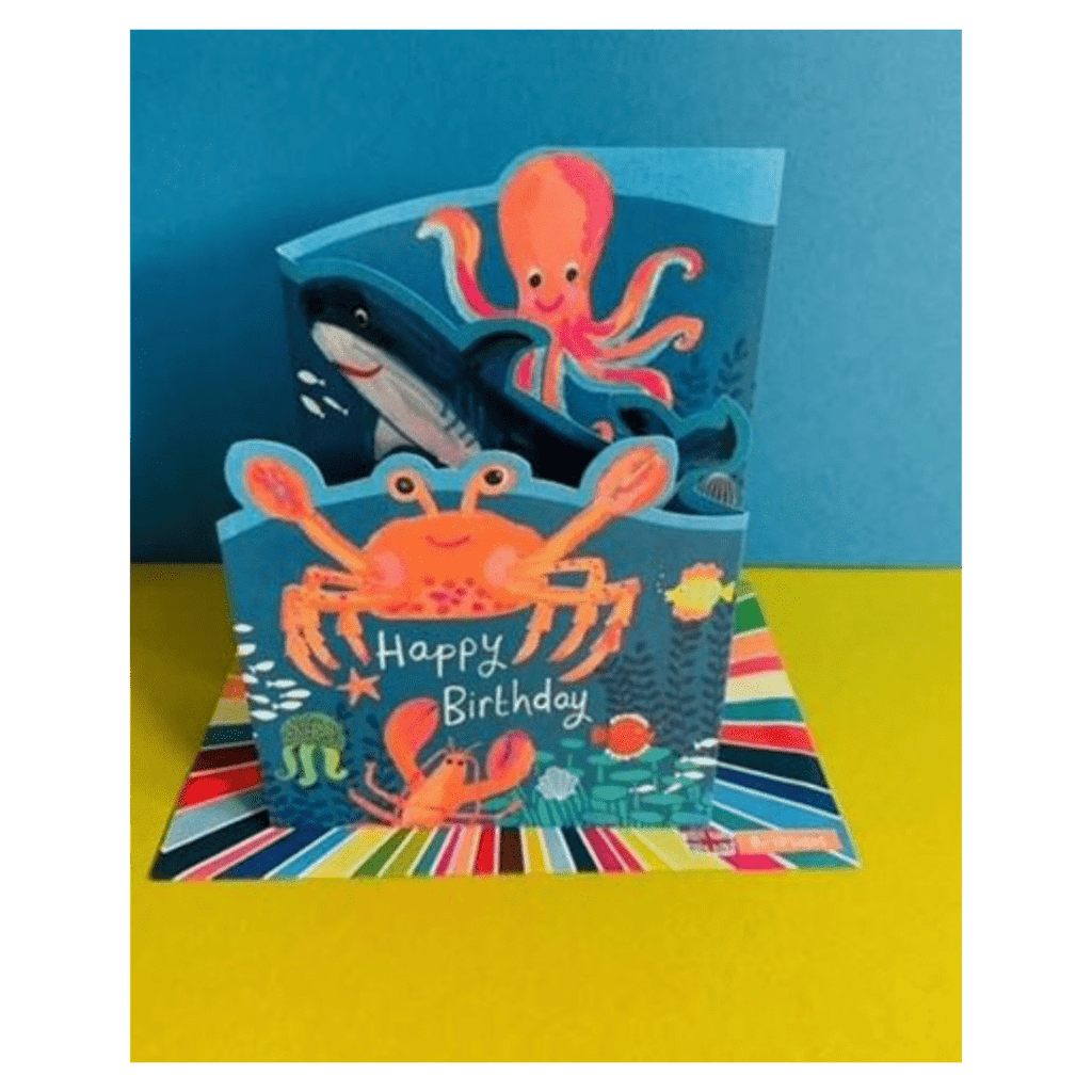 Paper Salad 12 Mths Plus Greeting Card - Sealife