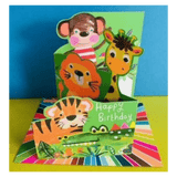 Paper Salad 12 Mths Plus Greeting Card - Zoo