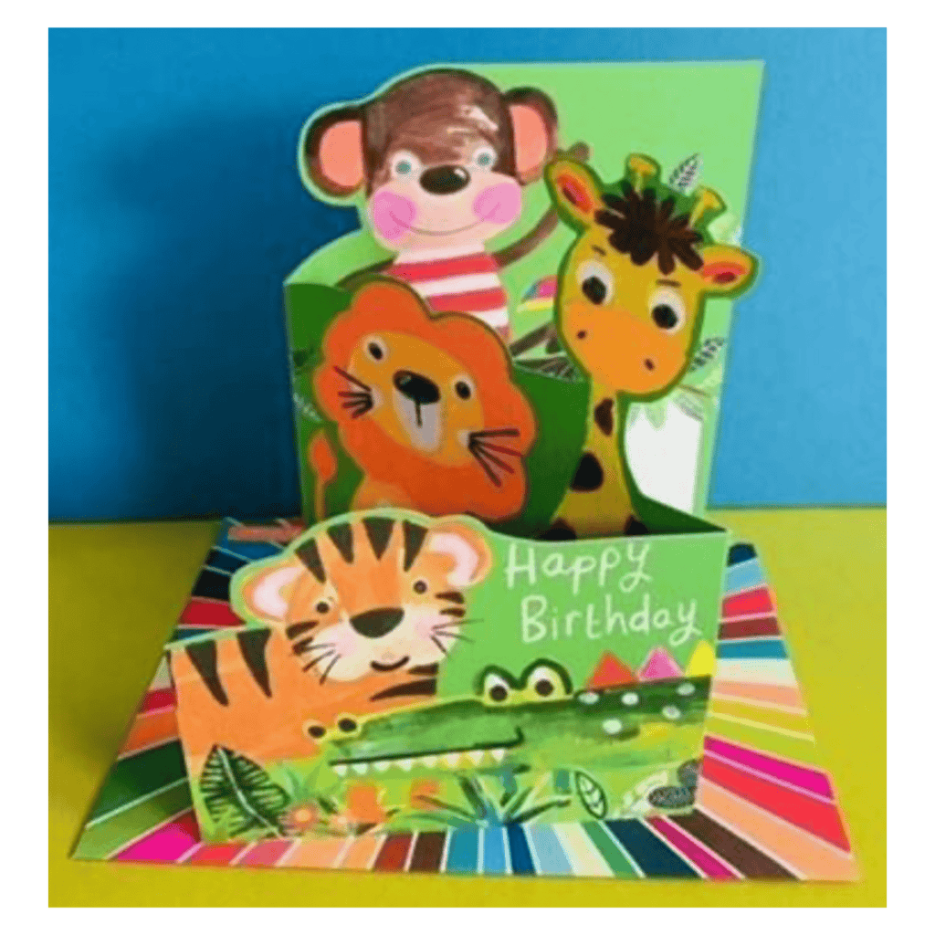 Paper Salad 12 Mths Plus Greeting Card - Zoo