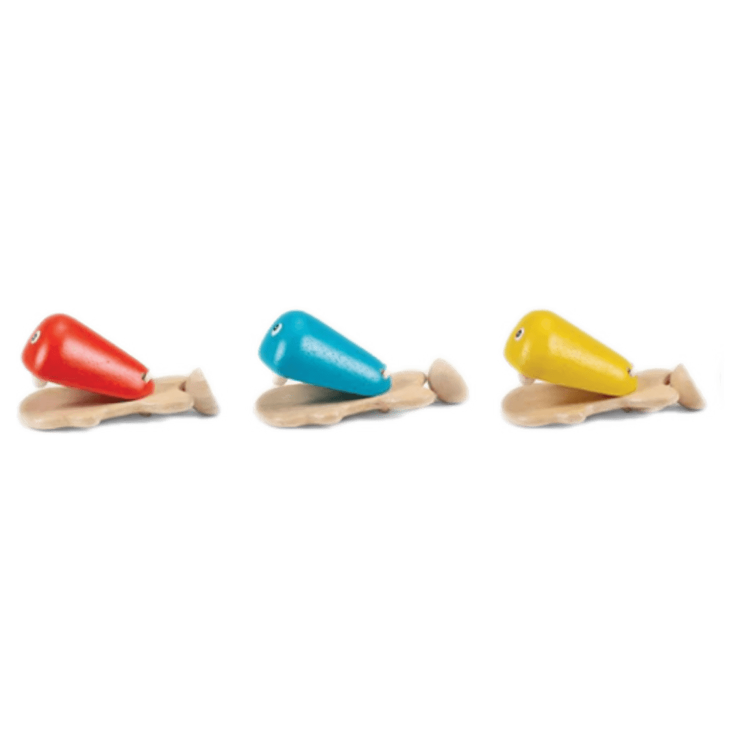 Plan Toys 12 Months Plus Fish Castanet Blue