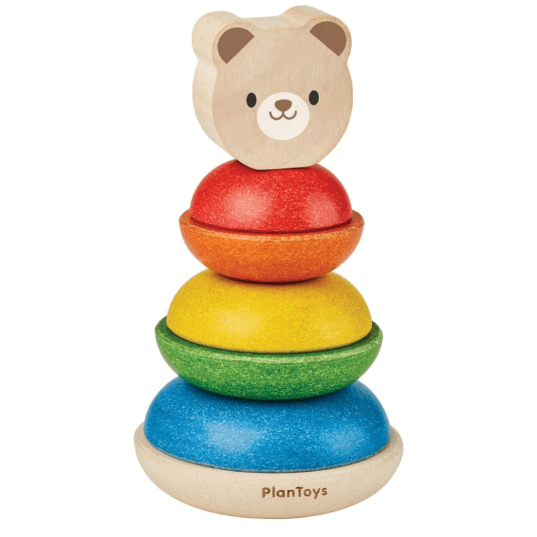 Plan Toys 12 Months Plus Stacking Ring Bear