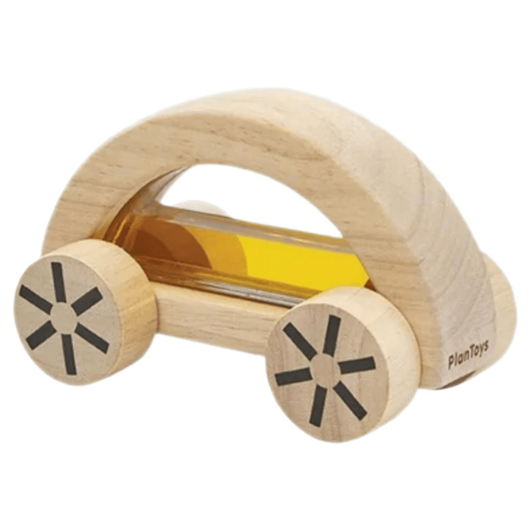 Plan Toys 18 Mths Plus Wautomobile - Yellow