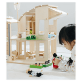 Plan Toys 3 Plus Green Dollhouse with Furniture