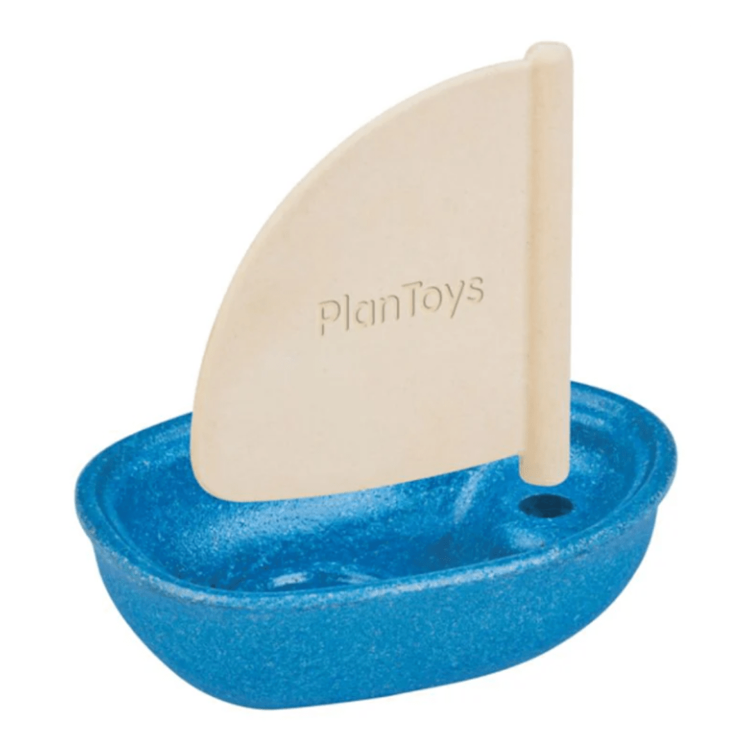 Plan Toys 4 Months Plus Sail Boat - Blue