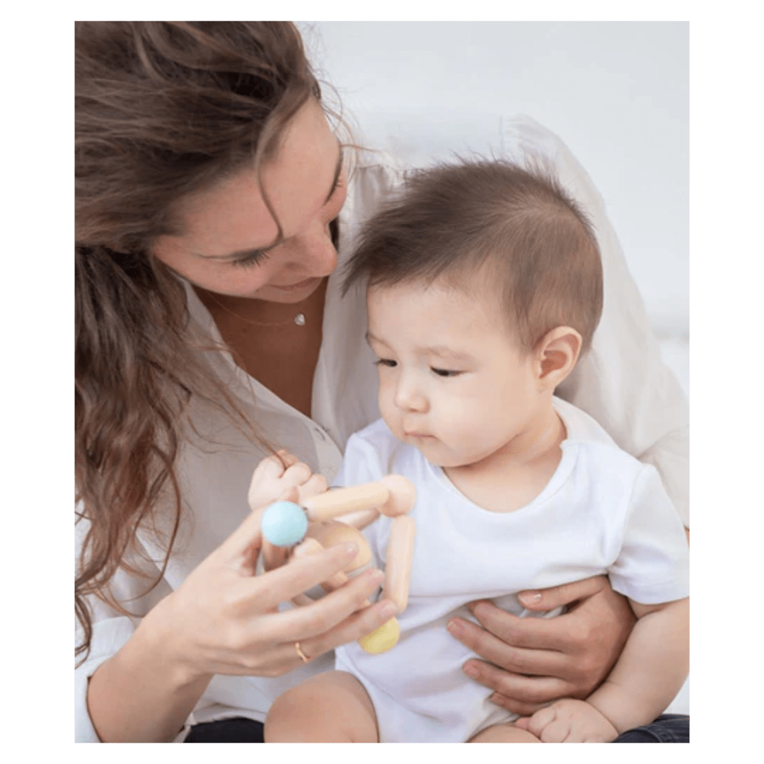 Plan Toys 6 Mths Plus Triangle Clutching Toy - Pastel