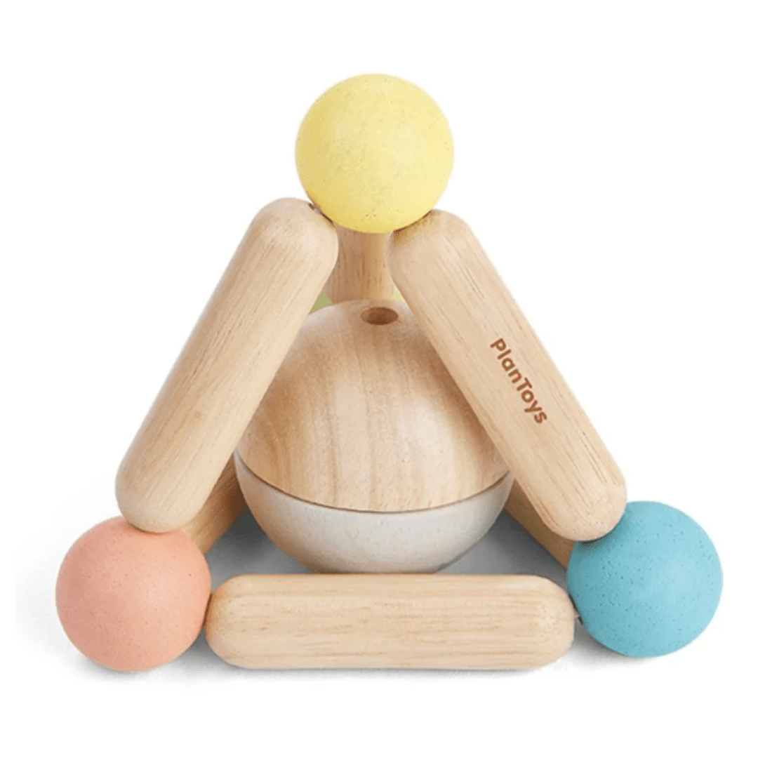 Plan Toys 6 Mths Plus Triangle Clutching Toy - Pastel