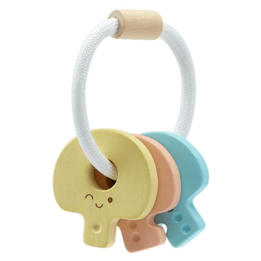 Plan Toys Birth Plus Key Rattle - Pastel