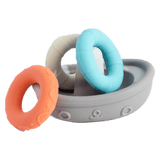 Playground 10 Months Plus Silicone Boat Stacking Toy
