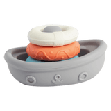 Playground 10 Months Plus Silicone Boat Stacking Toy