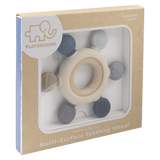 Playground 3 Months Plus Multi-Surface Teething Wheel - Steel Blue