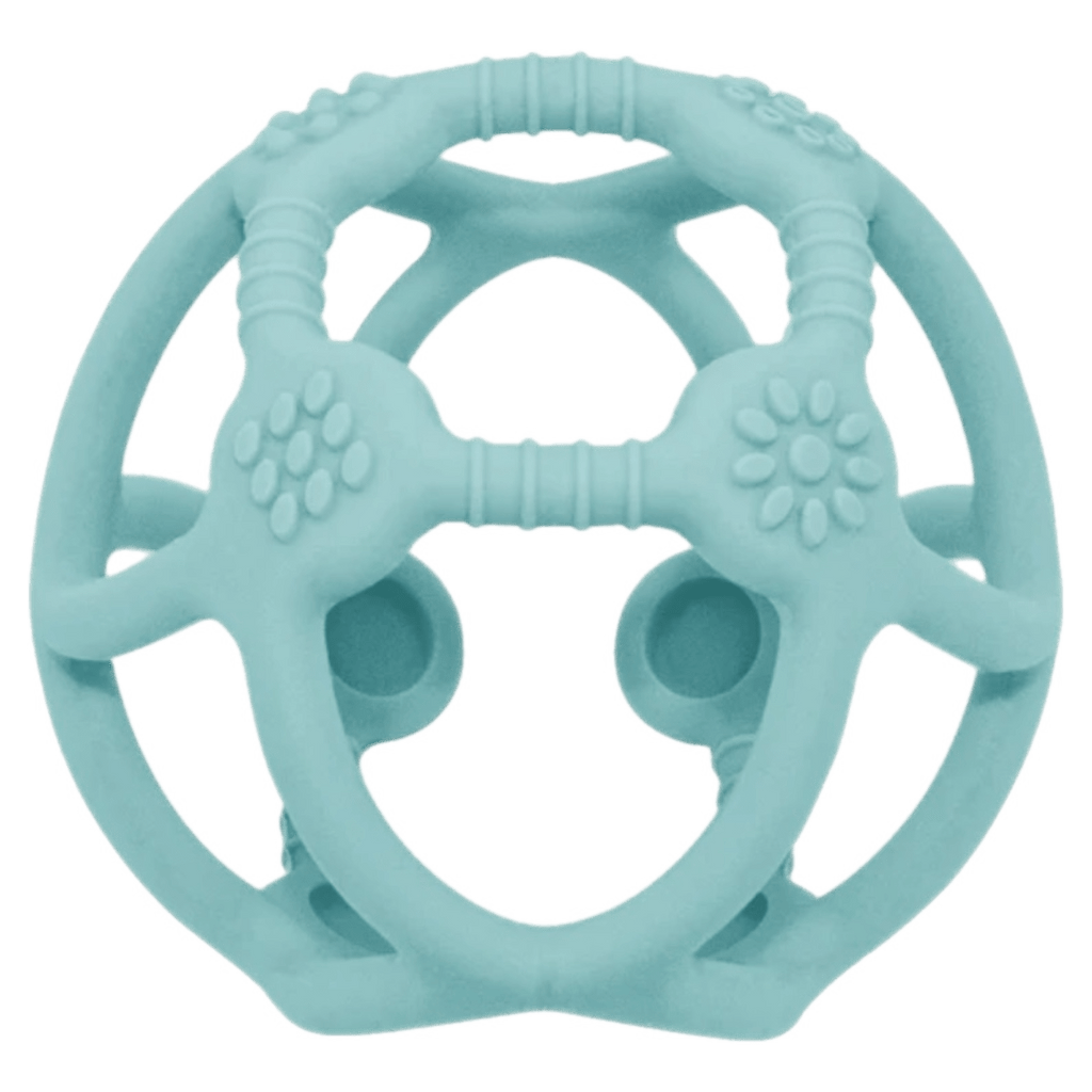 Playground 3 Months Plus Silicone Teething Ball - Light Blue