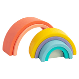 Playground 6 Months Plus Silicone Rainbow Puzzle - Sorbet