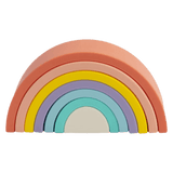 Playground 6 Months Plus Silicone Rainbow Puzzle - Sorbet