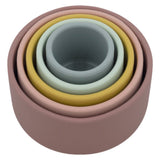Playground 6 Mths Plus Silicone Nesting Blocks - Multi