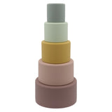 Playground 6 Mths Plus Silicone Nesting Blocks - Multi