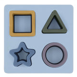Playground 6 Mths Plus Silicone Shape Puzzle - Steel Blue