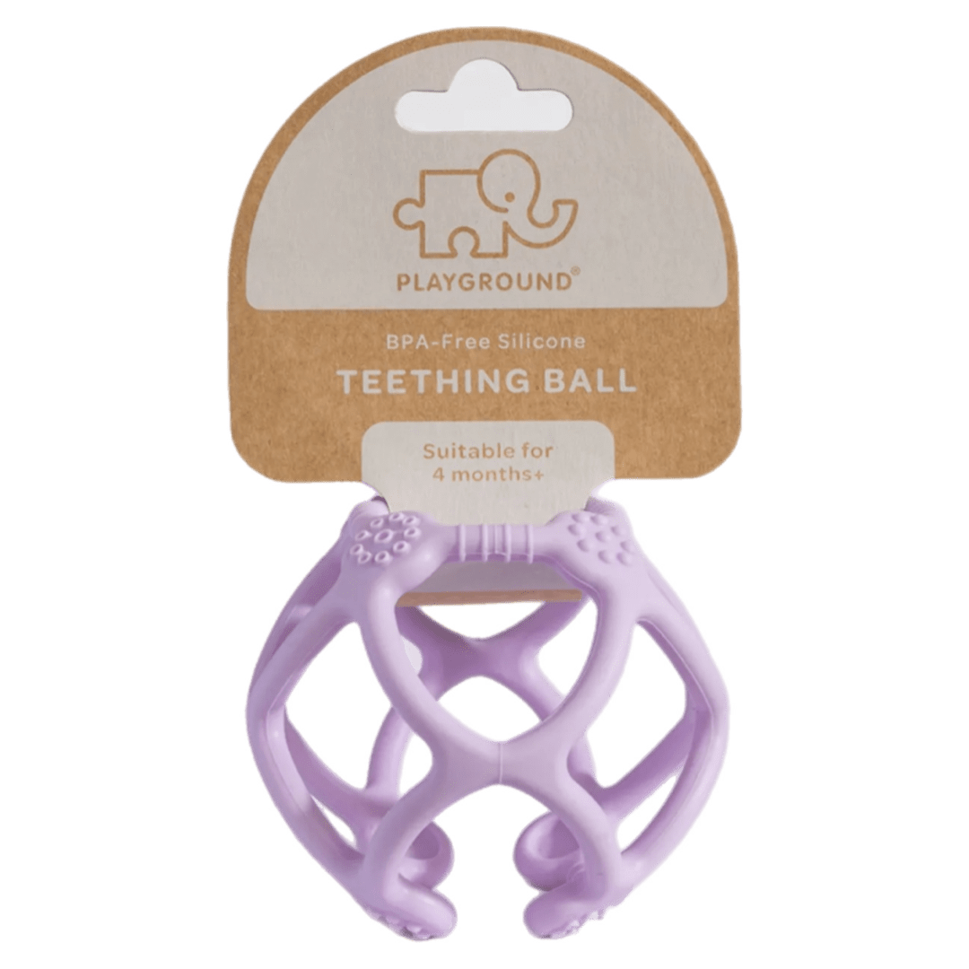 Playground Birth Plus Silicone Teething Ball - Light Purple