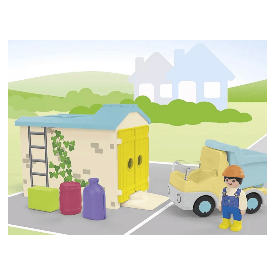 Playmobil 18 Months Plus Junior - Construction Truck with Garage