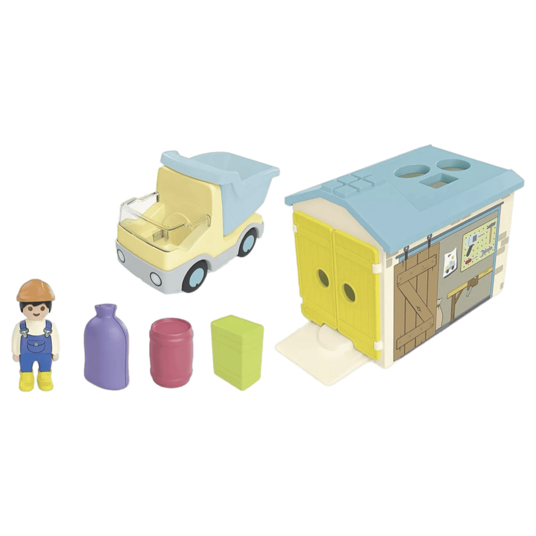 Playmobil 18 Months Plus Junior - Construction Truck with Garage