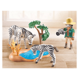 Playmobil 3 Plus Wiltopia - Photographer with Zebras