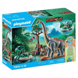 Playmobil 4 Plus Dinos - Brachiosaurus with Hovercraft