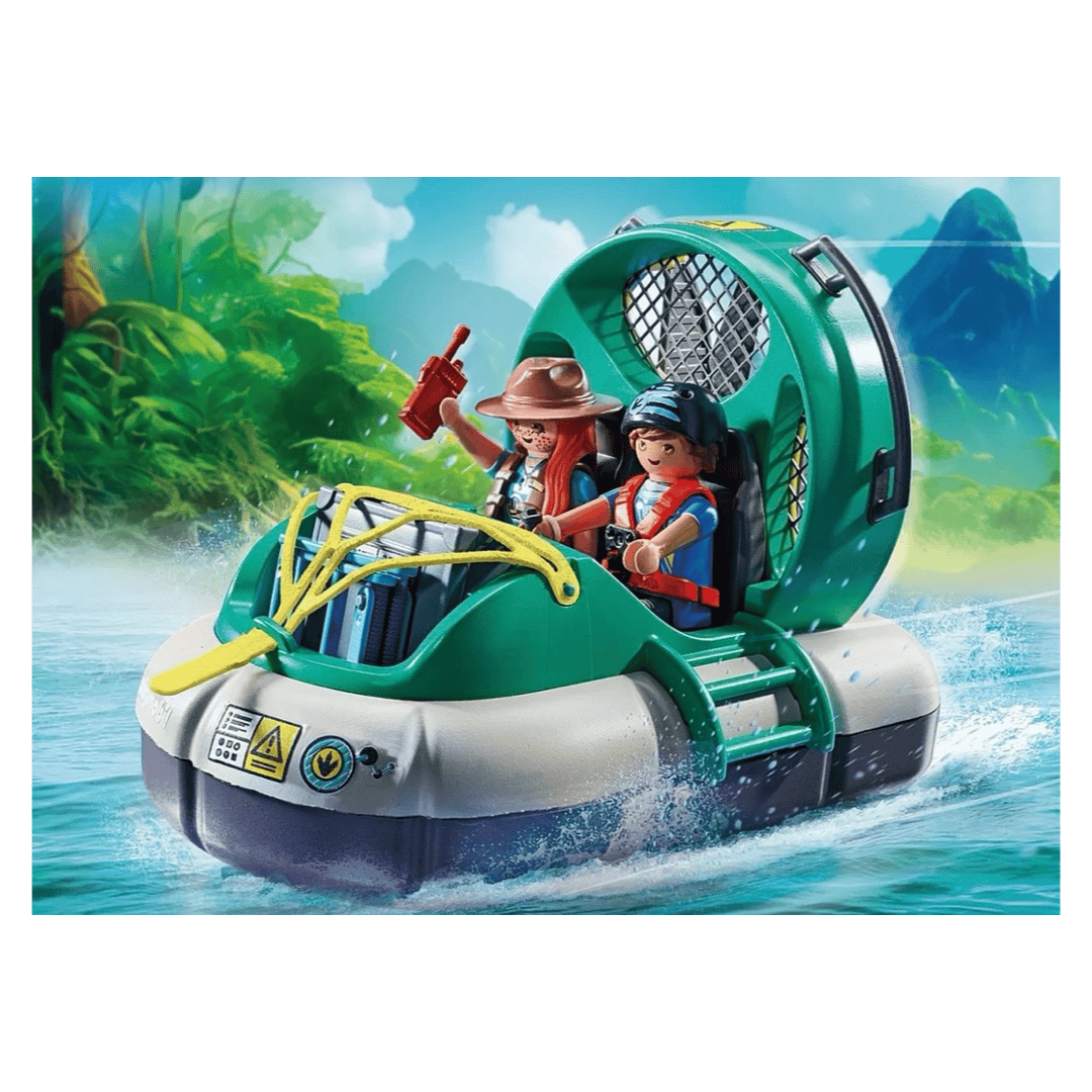 Playmobil 4 Plus Dinos - Brachiosaurus with Hovercraft