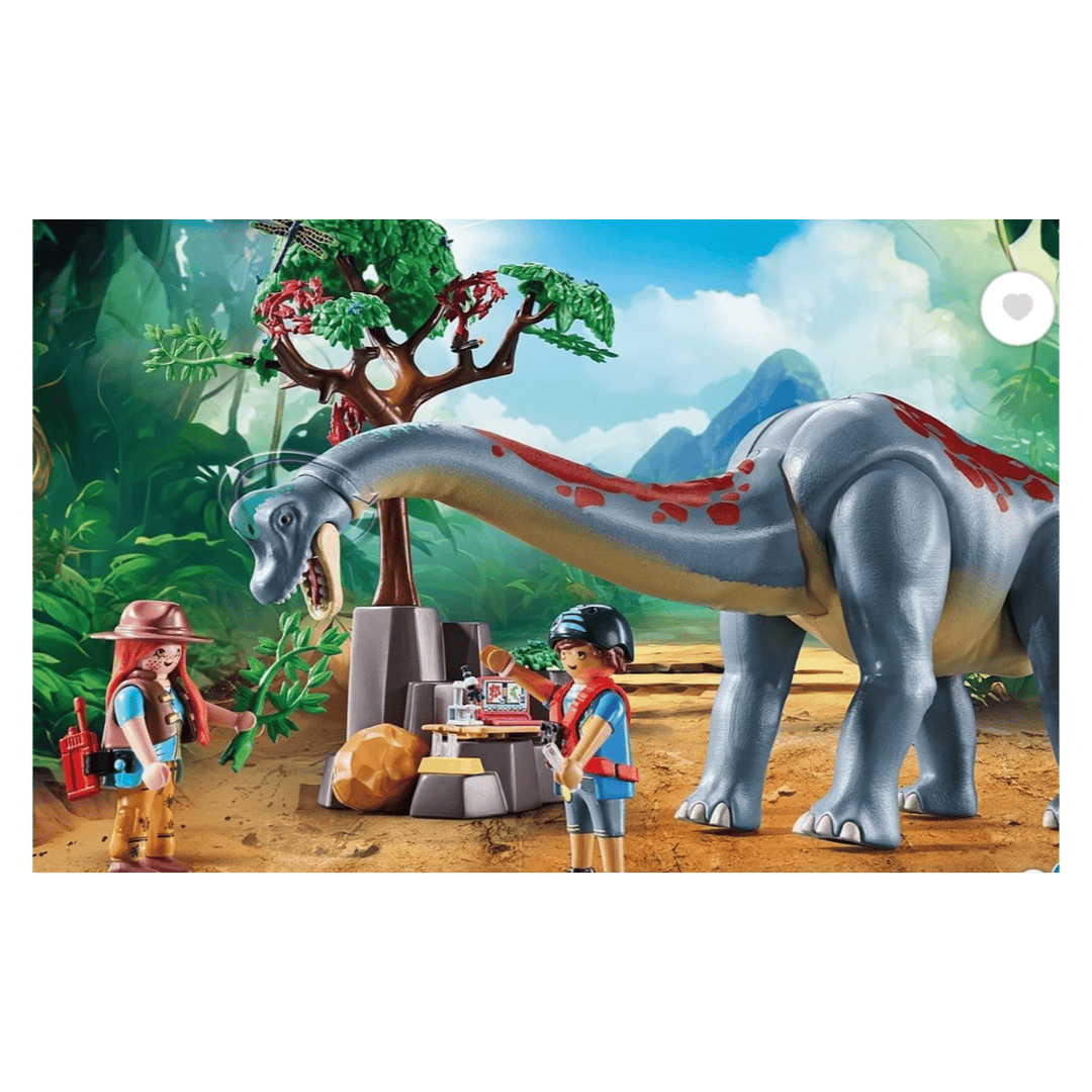 Playmobil 4 Plus Dinos - Brachiosaurus with Hovercraft