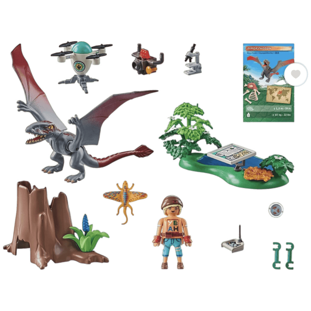 Playmobil 4 Plus Dinos - Observatory for Dimorphodon
