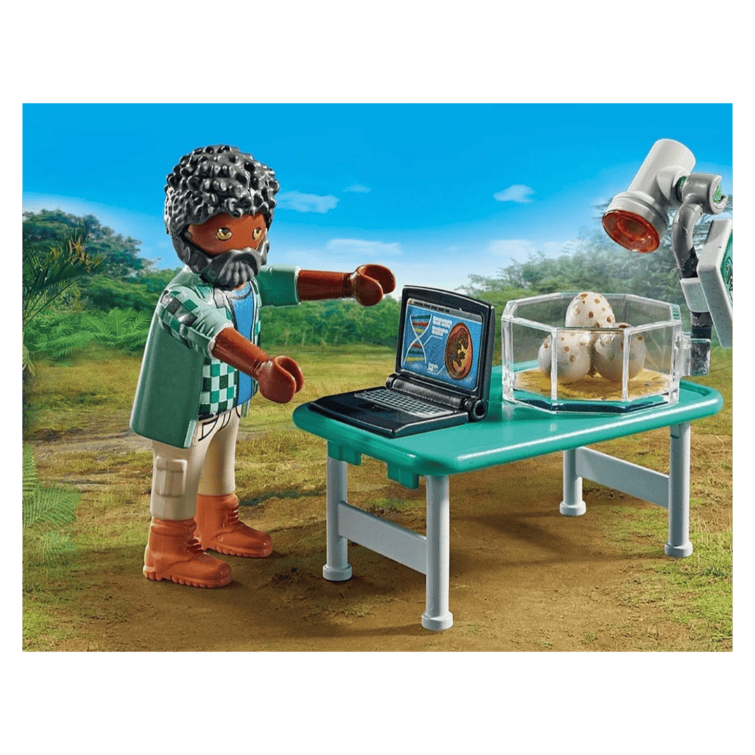 Playmobil 4 Plus Dinos - Research Camp with Dinos