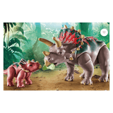 Playmobil 4 Plus Dinos - Triceratops Family