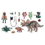 Playmobil 4 Plus Dinos - Triceratops Family