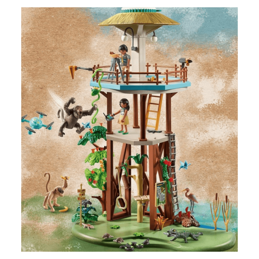 Playmobil 4 Plus Wiltopia - Research Tower with Compass