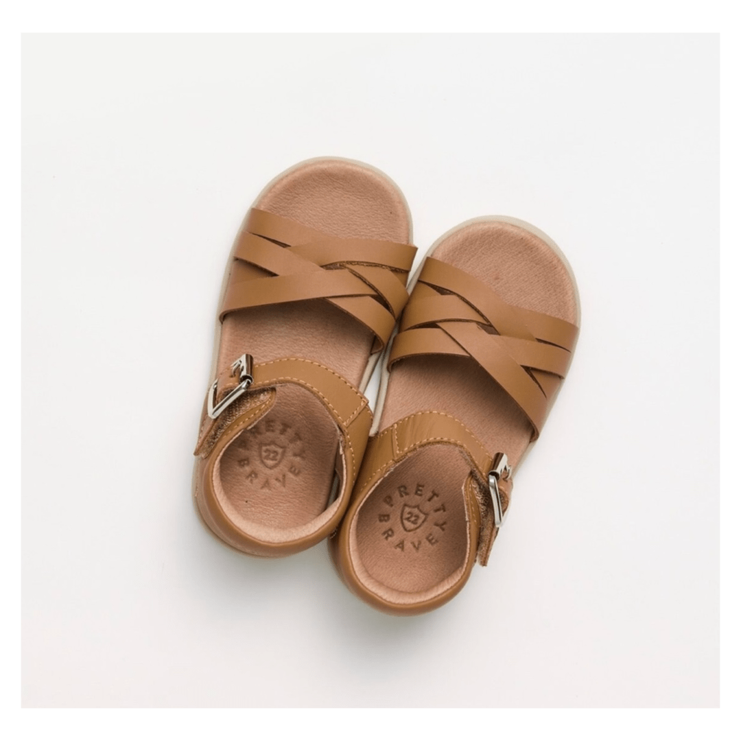 Pretty Brave EU19 to EU23 Lily Sandal - Tan