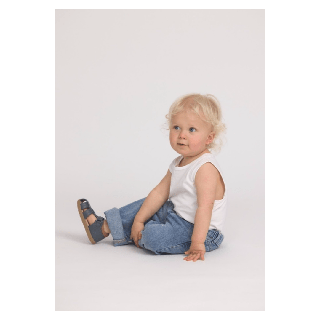 Pretty Brave EU19 to EU23 Theo Sandal - Indigo