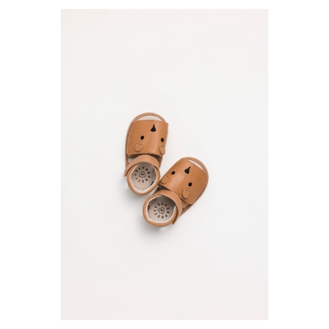 Pretty Brave Medium to XLarge Teddy Sandal - Tan