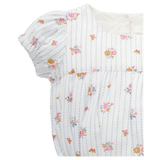 Pure Baby 0-3 Months to 1 Year Linen Blend Bodysuit - Butterfly Stripe