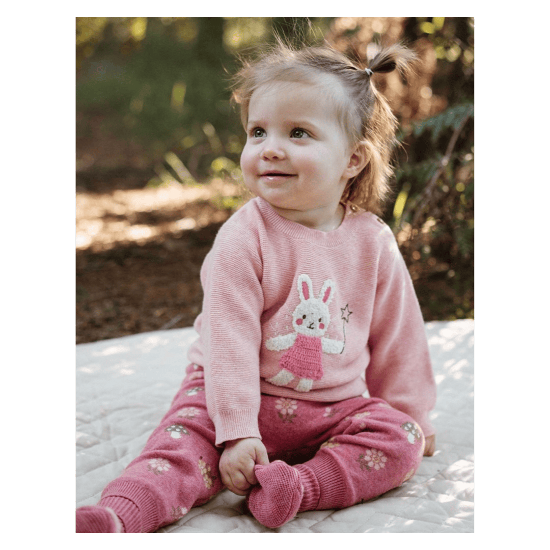 Pure Baby 0-3 Months to 2 Years Magical Forest Jumper - Bunny Fairy